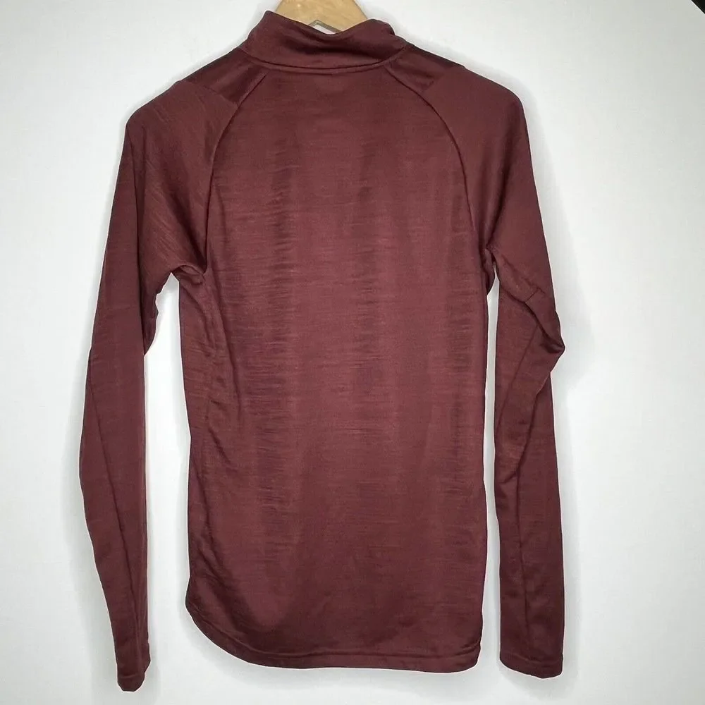 NWT Adidas Men's Climalite 1/4‎ Zip Pullover Red Activewear Jacket Size S $45